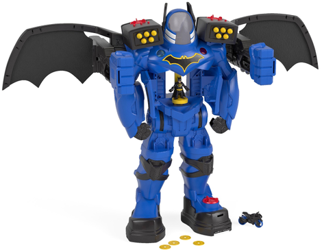 Illustration for article titled Giant Batman Robot Reveals Bruce Wayne's Got Iron Man Envy